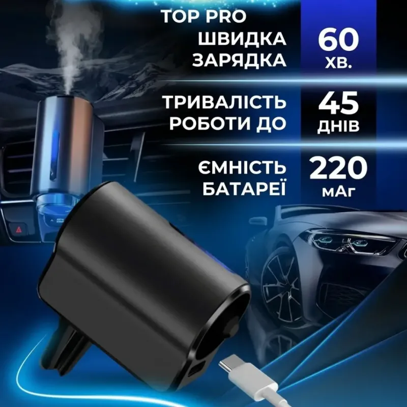Автомобільний ароматизатор, аромат квітковий + морський + Hilton, 10 мл