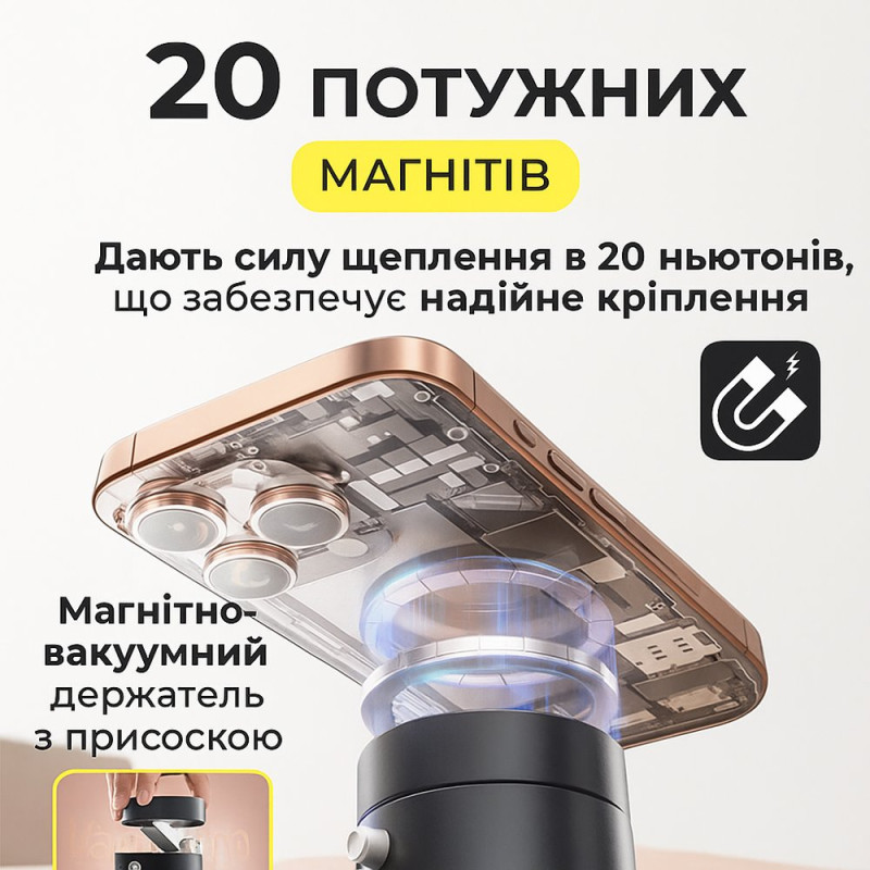Магнітний тримач для телефону