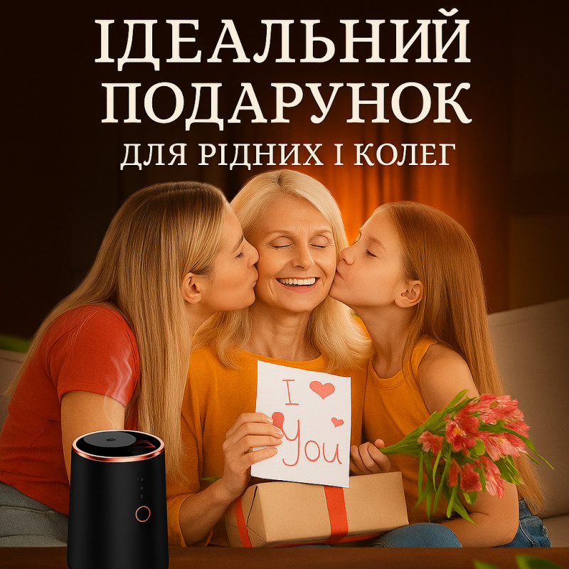 Автомобільний ароматизатор з Bluetooth, бездротовий аромадифузор з LED-підсвіткою для дому та офісу