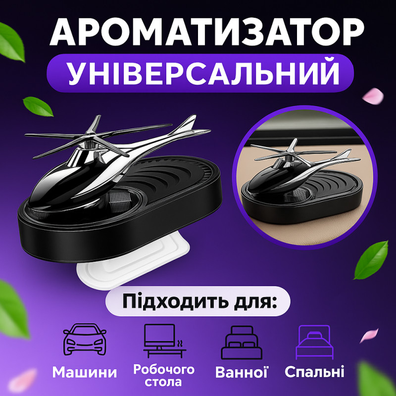 Автомобільний ароматизатор «Вертоліт» (металік для авто)