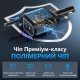 Автомобільний адаптер 4в1 для прикурювача, швидка зарядка, чорний корпус