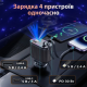 Автомобільний адаптер 4в1 для прикурювача, швидка зарядка, чорний корпус