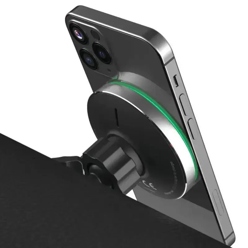 Бездротова зарядка для iPhone з MagSafe, магнітна швидка, для телефонів iPhone 12, 13, 14, 15, 16, 17, автомобільний зарядний пристрій-тримач з MagSafe в авто, зарядка для iPhone, 15 Вт