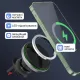 Бездротова зарядка для iPhone з MagSafe, магнітна швидка, для телефонів iPhone 12, 13, 14, 15, 16, 17, автомобільний зарядний пристрій-тримач з MagSafe в авто, зарядка для iPhone, 15 Вт