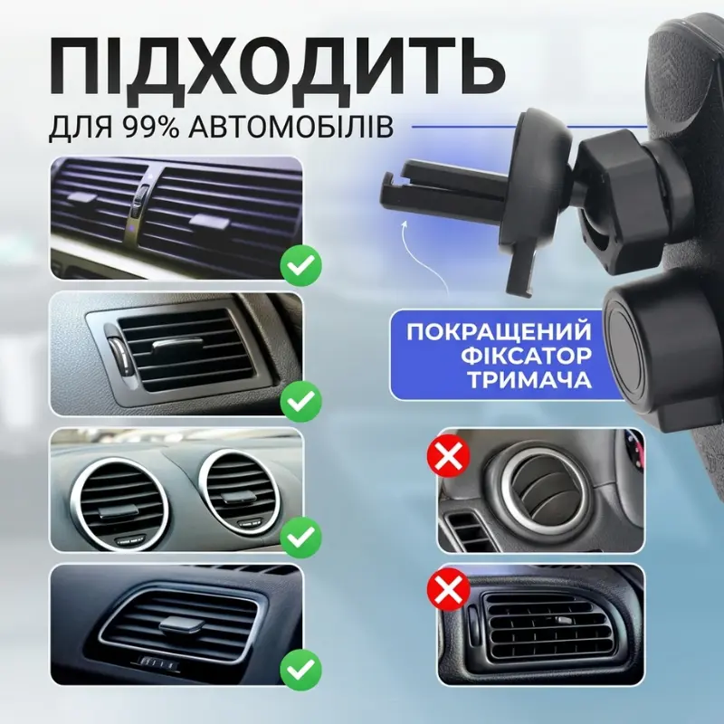 Автомобільний тримач RADIANCE SKY для телефону з бездротовою зарядкою SMART SENSOR Q3 для Android та iPhone