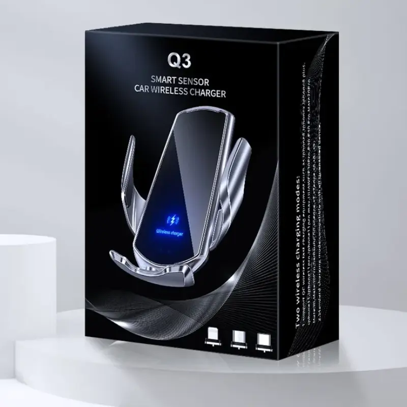 Автомобільний тримач RADIANCE SKY для телефону з бездротовою зарядкою SMART SENSOR Q3 для Android та iPhone