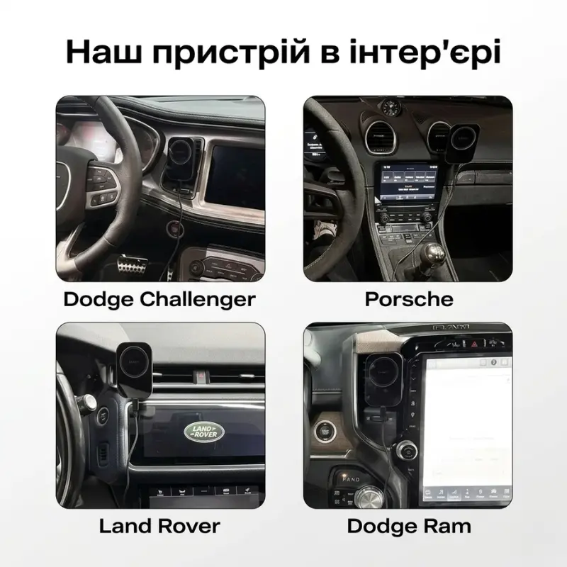Автомобільний тримач для телефону з зарядкою MagSafe Qi2 15W Sancy, магнітний тримач в авто для iPhone