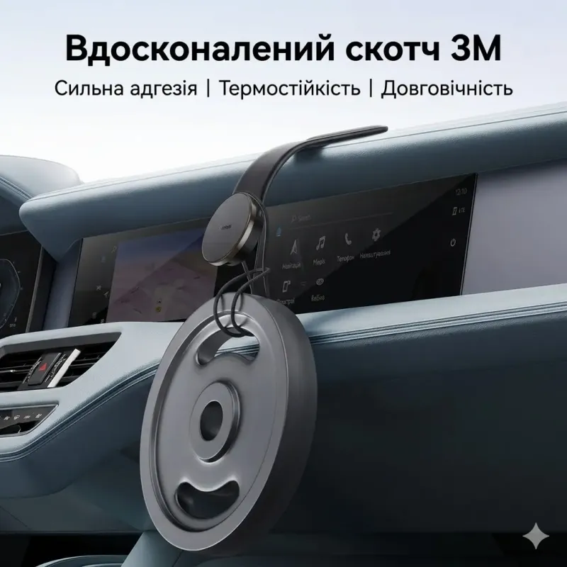 Baseus Автомобільний MagSafe тримач із бездротовою зарядкою 15W